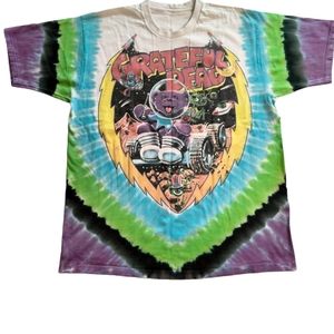 Vintage 1997 Grateful Dead Cosmic Charlie Tie Dyed Short Sleeve Shirt